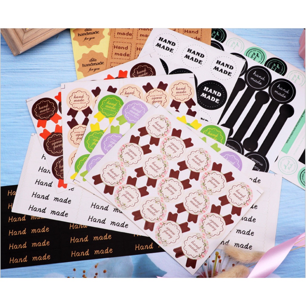 Sticker สำหรับติดถุงขนม ลาย hand made – โปรปัง