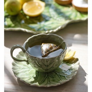 Clear the table พร้อมส่งของแท้!!! ชุดชาพร้อมจานรอง ของAnthropologie Lilypad Teacup and Saucer Set พร้อมส่ง