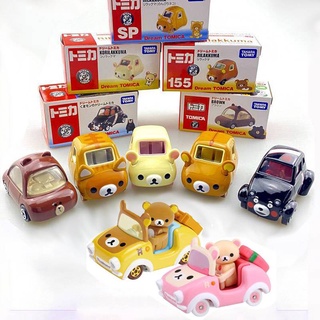 ♦Takara Tomy Tomica Diecast Car model toys for kids Rilakkuma Kumamoto Brown Bear Cartoon Toys for boys