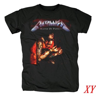 Xy ใหม่ เสื้อยืดแขนสั้น ผ้าฝ้าย พิมพ์ลาย Metallica สําหรับผู้ชาย