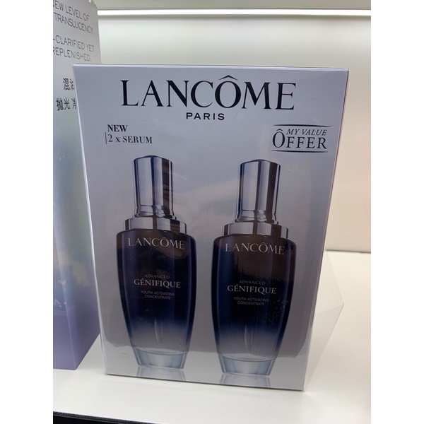 ป้ายคิงแท้ 100% LANCOME GENIFIQ 100 ml duo pack