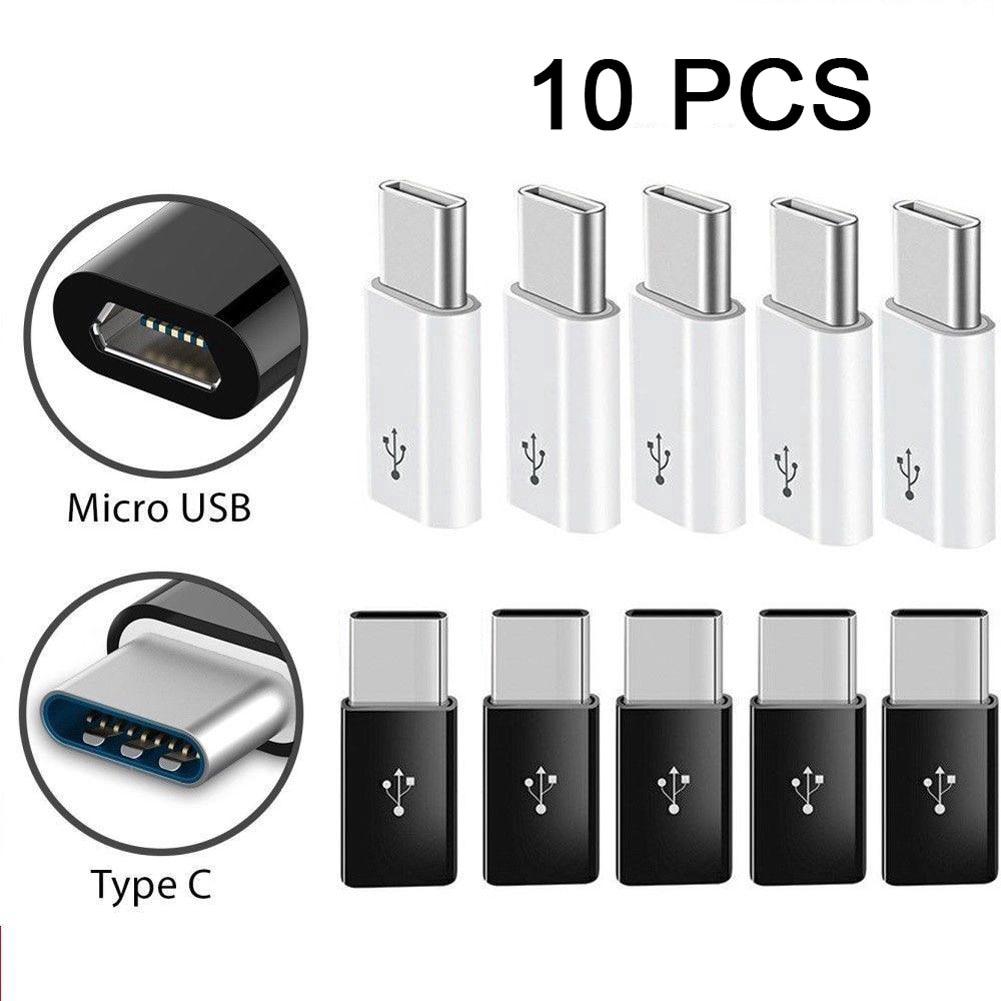 อะแดปเตอร์แปลง USB Type C to Micro USB 2.0 kable 10 ชิ้น