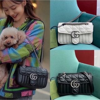 พรี GUCCI Marmont กระเป๋าสะพาย 446744 กระเป๋าแฟชั่น กระเป๋าสะพายไหล่ กระเป๋าสะพายข้าง