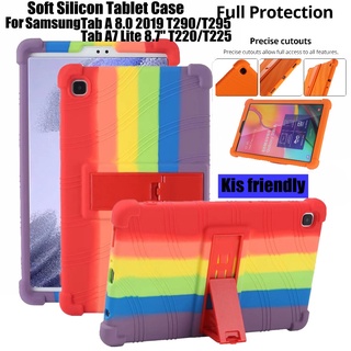 Silicon Cover Kickstand Case For Samsung Galaxy Tab A 8.0 T290 T295 T297 Tab A7 Lite 8.7" T220 T225