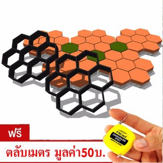 Dgarden จัดสวนทางเดินหน้าบ้าน ขนาด 30x30x4 cm 1set / 2 ชิ้น สีดำ#180