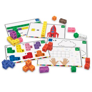 [พร้อมส่ง!!!] MathLink Cubes Early Math Activity Set (แบรนด์ Learning Resources)