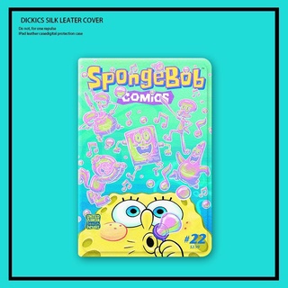 SpongeBob blowing bubbles for เคสไอแพด gen 7 8 9 pro 9.7 11 2020 2021  air 1 2 3 4 5 เคส pen slot 10.2 mini 1/2/3/4/5/6