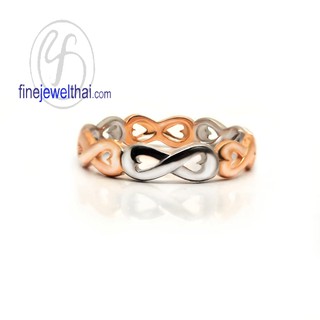 Finejewelthai แหวนเงิน-เงินแท้-แหวนหมั้น-แหวนแต่งงาน-แหวนอินฟินิตี้-Infinity Ring-Silver-Wedding-Ring - R130000wg-pg