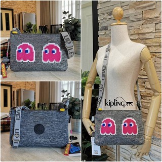 ส่งฟรีems♡Kipling x Pac-Man Yasemina Fanny Crossbody Bag