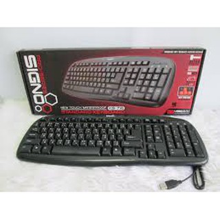 Signo Standard Keyboard รุ่น KB-716BLK USB (Black)