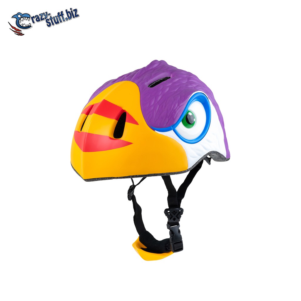 Crazy Stuff หมวกกันน็อคจักรยาน ลายนกทูแคน Tucan (55-61cm)
