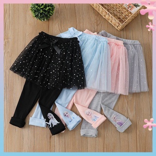 Girls skirt childrens spring and autumn style Foreign style outer wear fake two-piece pants little girl leggings babys spring pants