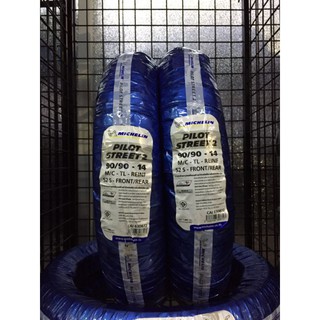 ยางนอก (Michelin) ​pilot street2 90/90-14 (TL) รหัสสินค้า C024095