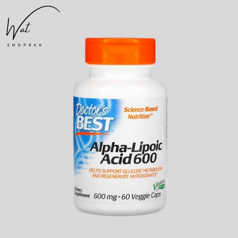 (พร้อมส่ง🔥) Doctor’s Best,Alpha-Lipoic Acid 600,600mg,60 Veggie Caps  Exp.04/2023