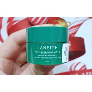 สลีปปิ้งมาสก์กระปุกเขียว แท้💯%Laneige	Cica sleeping mask 10ml. มีฉลากไทย