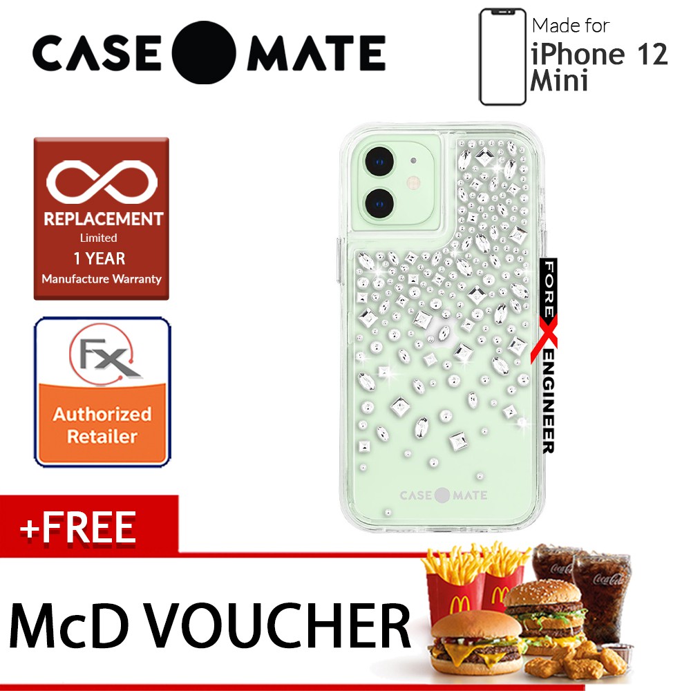 เคส Mate กะรัต Crystal พร้อม MicroPel สําหรับ iPhone 12 Mini 5.4" (Barcode: 846127196482)