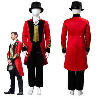 มีสินค้า โมเดล The Greatest Showman P.T. สําหรับเด็ก ชุดคอสเพลย์ Barnum เหมาะกับเทศกาลฮาโลวีน สําหรับเด็ก