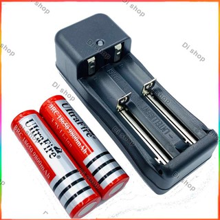 Di shop ถ่านชาร์จ UltraFire 9900 mAH 18650 Rechargeable lithium Li-ion Battery (2 ก้อน)