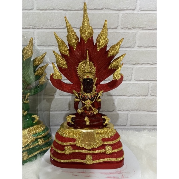 พระเเก้วนาคปรก 9 เศียร สูง 14 นิ้วครึ่ง สีประจำวัน