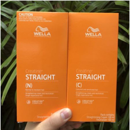น้ำยายืดผมเวลล่า ยายืดผมถาวร Wella professionals Wella Hair Straightening Cream Creatine Straight Ne
