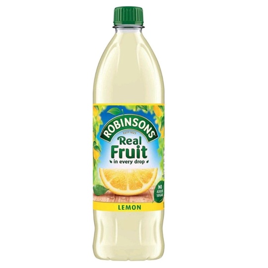 Robinsons Real Fruit - Lemon 1L โรบินสันส์ เรียลฟรุต น้ำเลมอน 1ลิตร