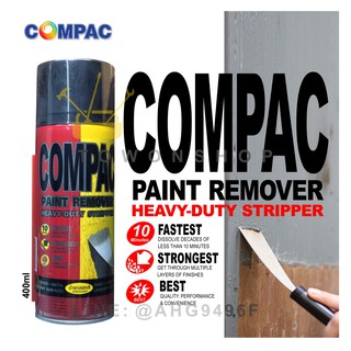 Compac น้ำยาลอกสี ชนิดสเปรย์ ล้างสี กัดสีทุกชนิด พ่นลอกสีรถยนต์ ขนาด 400cc