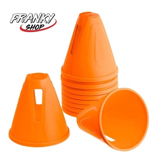 ชุดกรวยสลาลมสำหรับอินไลน์สเก็ต 10 ชิ้น อุปกรณ์ฝึกโรลเลอร์สเก็ต Inline Skating Slalom Cones