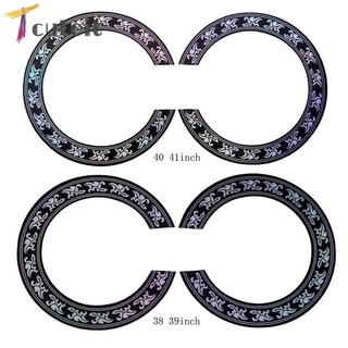 Tcuteit Guitar Sound Hole Rosette Inlay สติ๊กเกอร์สําหรับกีตาร์อะคูสติก