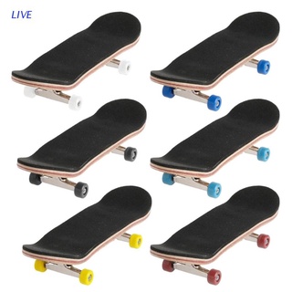 Live ของเล่นสเก็ตบอร์ดนิ้วไม้ 1 ชุดสําหรับเด็ก