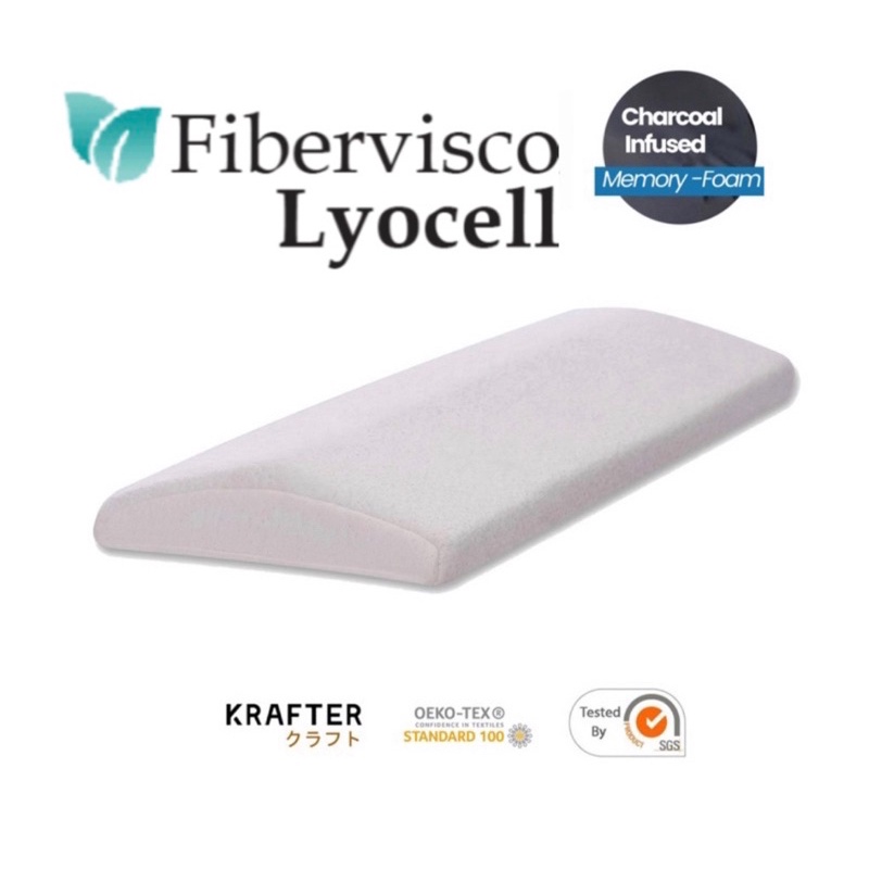 🥇 หมอนเมมโมรีโฟม Krafter Lumbar support -FiberviscoTM Lyocell