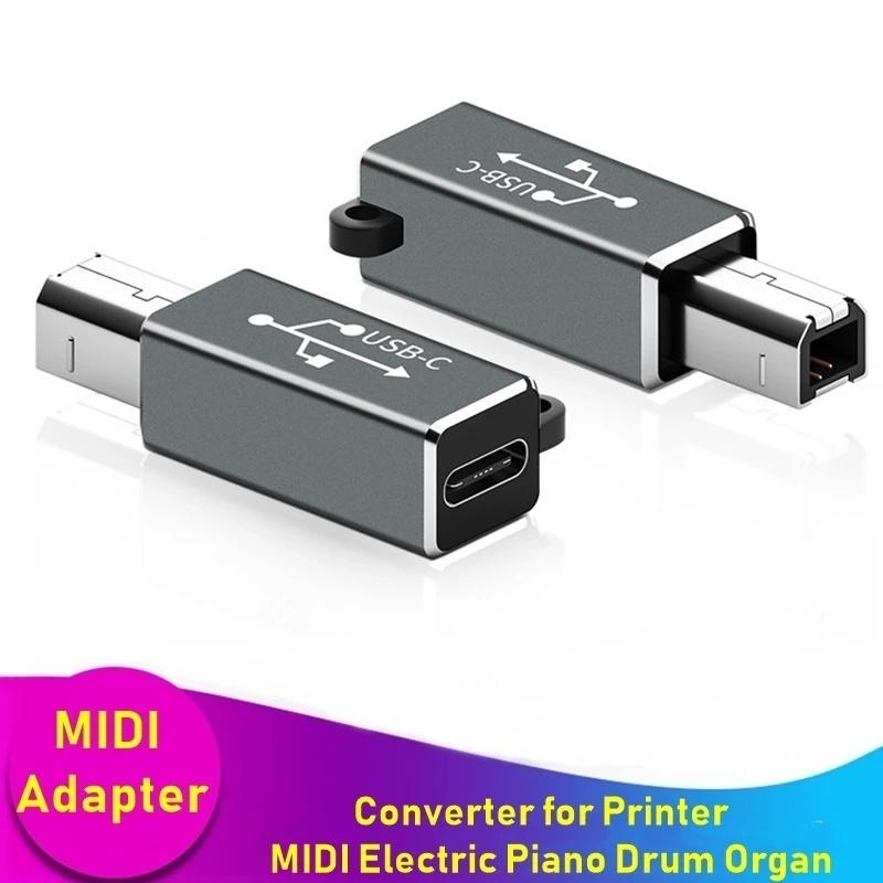 อะแดปเตอร์แปลง USB Type C Female เป็น USB B Male สําหรับเครื่องพิมพ์ MIDI Controller