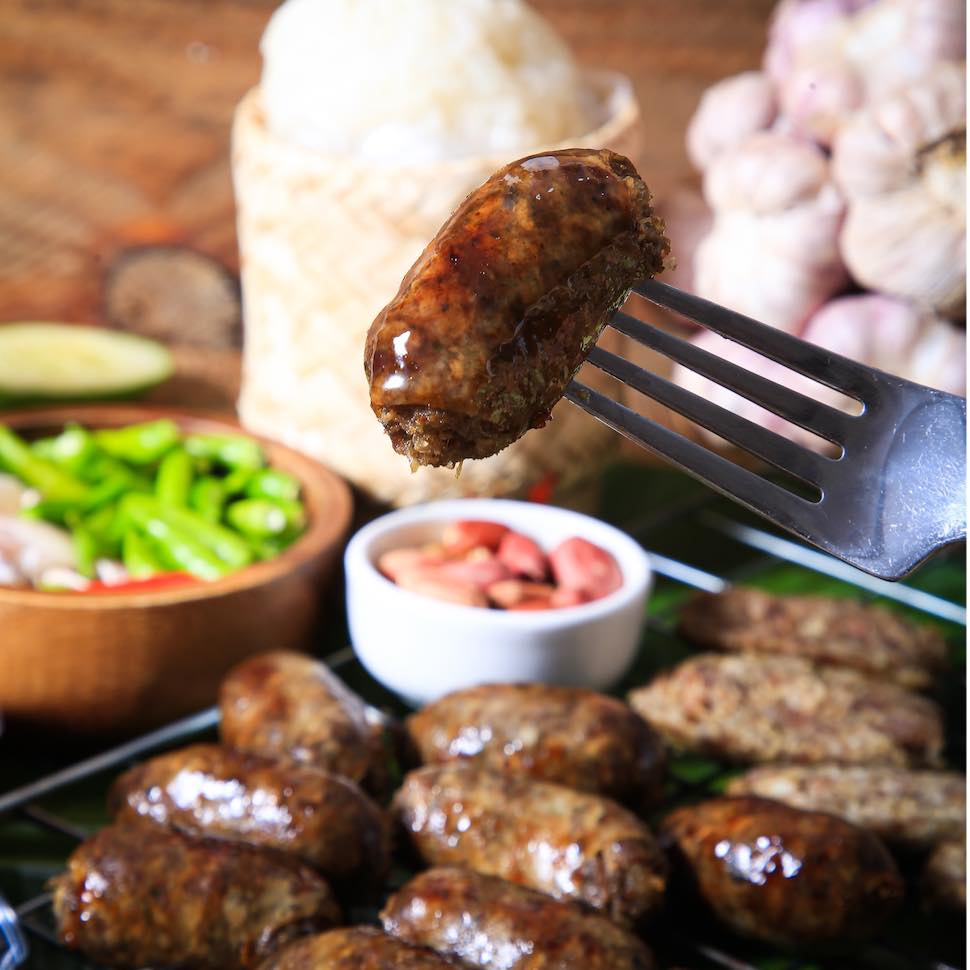 ไส้กรอกเนื้อวัวแท้ ไส้กรอกอีสาน ของดีขอนแก่น มันน้อย สะอาด ปลอดสารเจือปน - รูปที่ 3