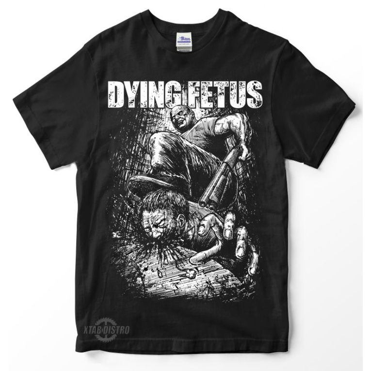 DYING FETUS curb stomp Premium Tshirt dying fetus เสื้อยืดวงโลหะ deathmetal โหด slaming