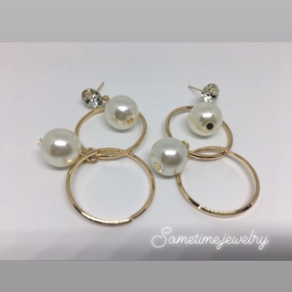 Arrival Earrings SilverS925 minimal Simple Korean style ต่างหู เครื่องประดับ แฟชั่น