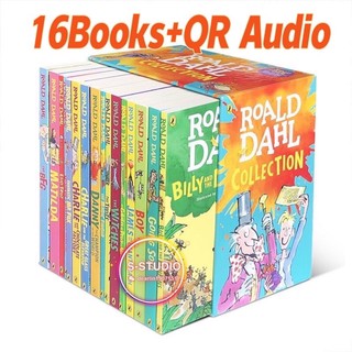 Roahl Dahl Collection 16 เล่ม / 18เล่ม พร้อมส่งหนังสือแนะนำ +Audio จัดส่งทุกวัน Collection หนังสือวรรณกรรมสำหรับเด็ก