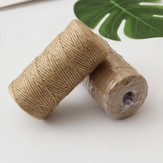 เชือกป่าน เชือกปอ หนา2mm100เมตร ทรงกระบอก พร้อมส่งจากกทมค่ะ