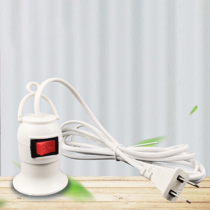 สายขั้วไฟ E27 ขนาด 4 เมตร ราคาถูก คุณภาพดี ขั้วไฟ ขั้วไฟE27