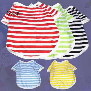 sq เสื้อยืดเสื้อกล้ามสําหรับสัตว์เลี้ยงสุนัขแมวขนาดเล็ก