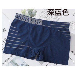 กางเกงในชาย บ๊อกเซอร์ Munafie Boxer ผ้านิ่ม ผู้ชาย ❇️ ชาย ขาเว้า