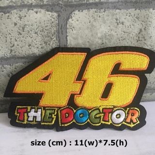 46 Doctors ตัวรีดติดเสื้อ อาร์มรีด อาร์มปัก ตกแต่งเสื้อผ้า หมวก กระเป๋า แจ๊คเก็ตยีนส์ Racing Embroidered Iron on Patch 1