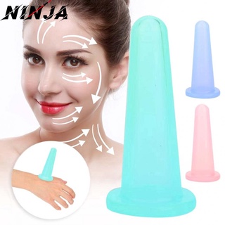 [Hot]2 ชิ้น/เซ็ตซิลิโคน Jar สูญญากาศ Cupping,กระป๋องนวดหน้า,…