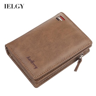 Ielgy กระเป๋าใส่เหรียญ แบบหลายใบ สไตล์ตั้ง สําหรับผู้ชาย