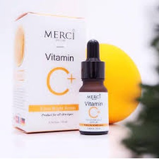 MERCI Vitamin C Extra Bright Serum เซรั่มวิตซี สูตรคุณหมอ ของแท้100% (มีบริการเก็บเงินปลายทาง)