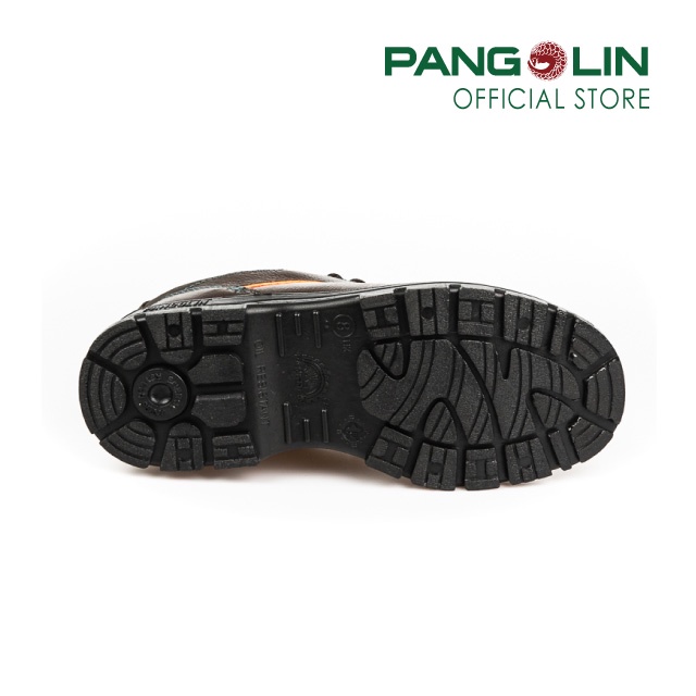 รองเท้าเซฟตี้ รองเท้านิรภัย PANGOLIN พื้นPU เสริมเส้นใยสังเคราะห์คอมโพสิต แบบหุ้มส้น รุ่น0208U สีดำ