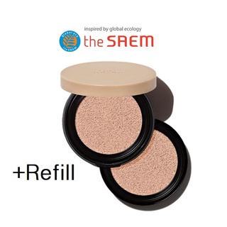 [THE SAEM] Cover Perfection Concealer Cushion 12g (+Refill)  คุชชั่นคอนซีลเลอร์ ปกปิดสมบูรณ์แบบ  สินค้าเกาหลีแท้ๆส่งตรงจากเกาหลี