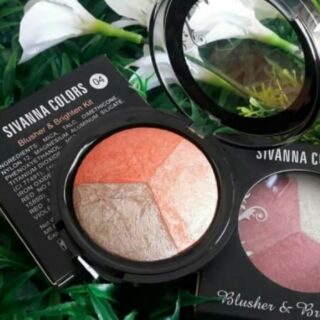 บลัชออน Sivanna Blusher &amp; Brighten Kit

Sivanna Blusher &amp; Brighten Kit 10กรัม (HF-315)  เนื้อบลัชออน