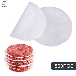 【TTLLIP】500pcs Hamburger Patty Paper, 4.5IN Non-Stick Wax Papers, Round Parchment Paper, Food-Grade Burger Sheets For Patty Separating, Freezing, BBQ, Ground Beef And Turkey