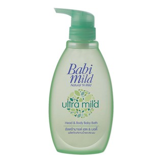 ว๊าว🍟 เบบี้มายด์ สบู่เหลว สูตรไบโอแกนิก ขนาด 400 มล. Babi Mild Head &amp; Body Baby Bath Bioganik 400 ml