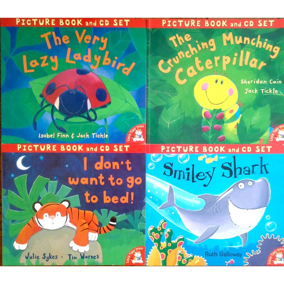 Picture Books - ladybug shark caterpillar tiger หนังสือมือสอง ปกอ่อน นิทาน