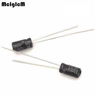 mcigicm ตัวเก็บประจุไฟฟ้า 2 . 2 uf 50 v capacitors 5x7 อลูมิเนียม 1000 ชิ้น